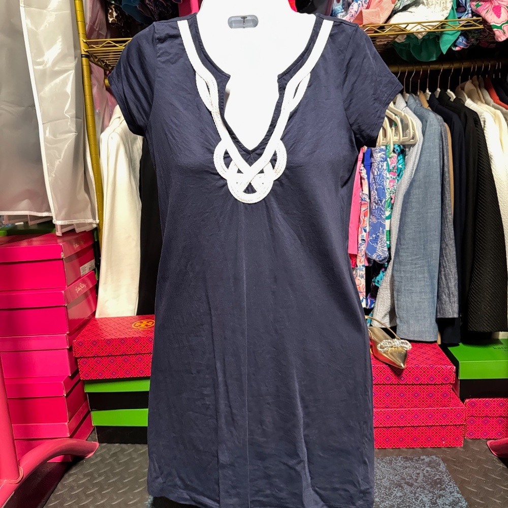 Lilly Pulitzer Brewster Dress - True Navy (Size XS)